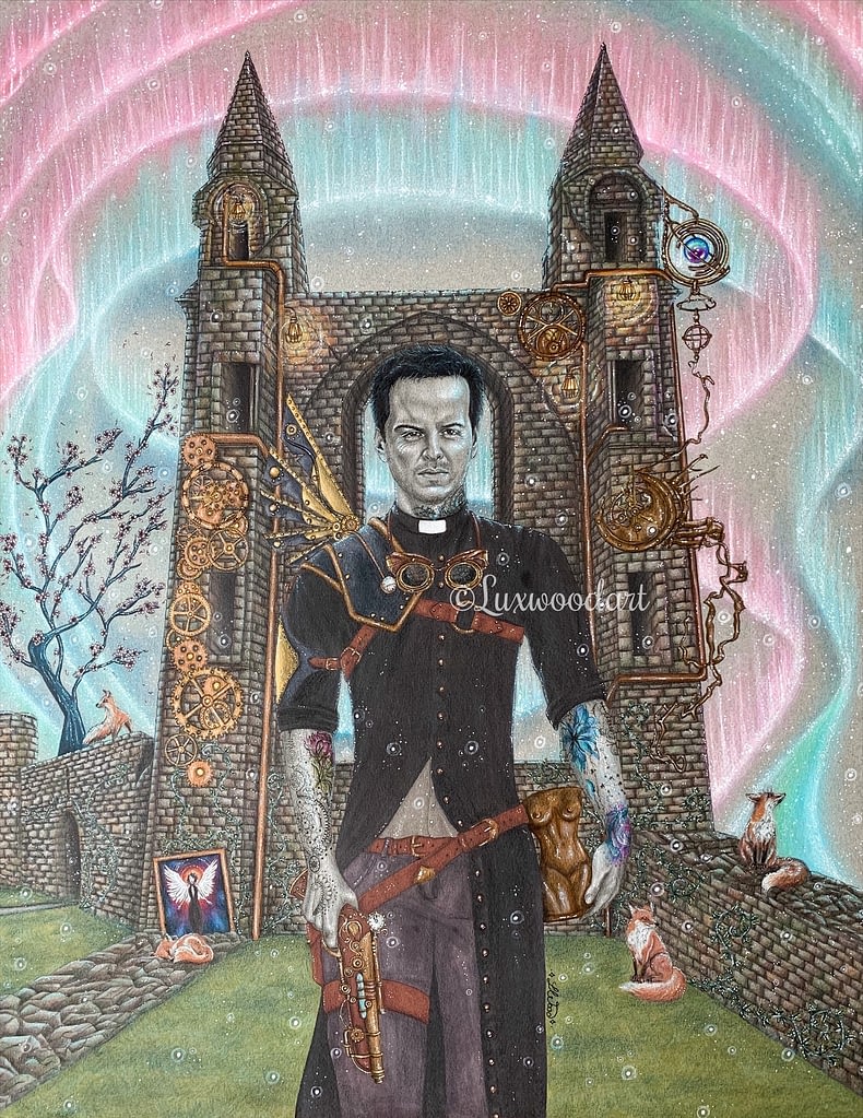 The Steampunk priest - Commission - Andrew Scott fanart