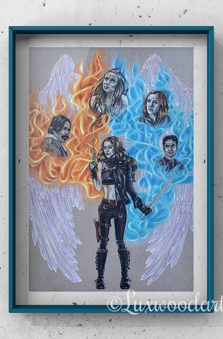 The End of times - Mixed media illustration on paper - Wynonna Earp