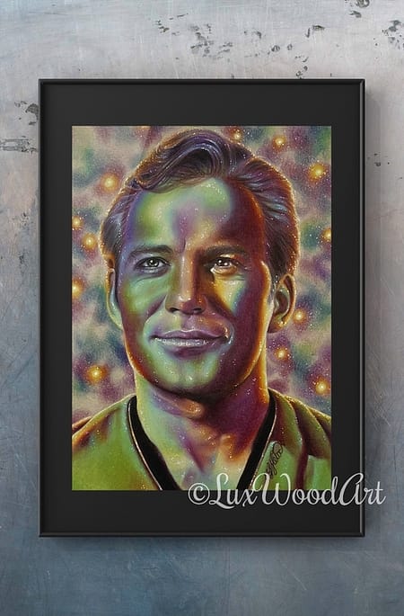 Green galaxy Captain Kirk - William Shatner - Star Trek TOS