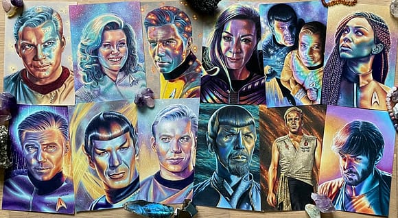 The Galaxy collection is here - 12 portraits - Star Trek fanart