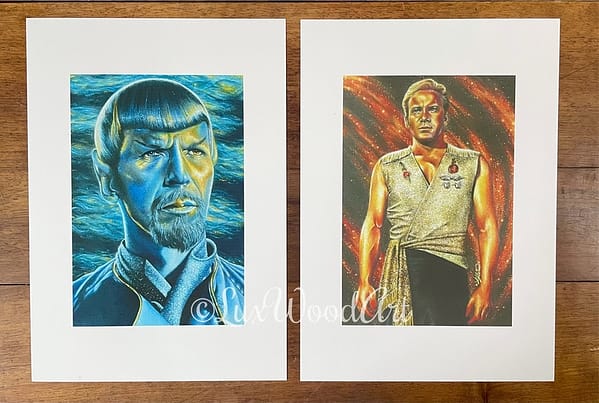 Mirror Spock and Kirk print - Star Trek fanart - Lux Wood Art