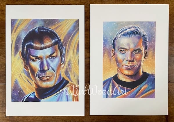 Spock 1 & Kirk 1 print - Lux Wood Art