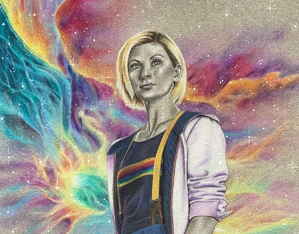 The 13th rainbow - Original mixed media illustration - Doctor Who fanart