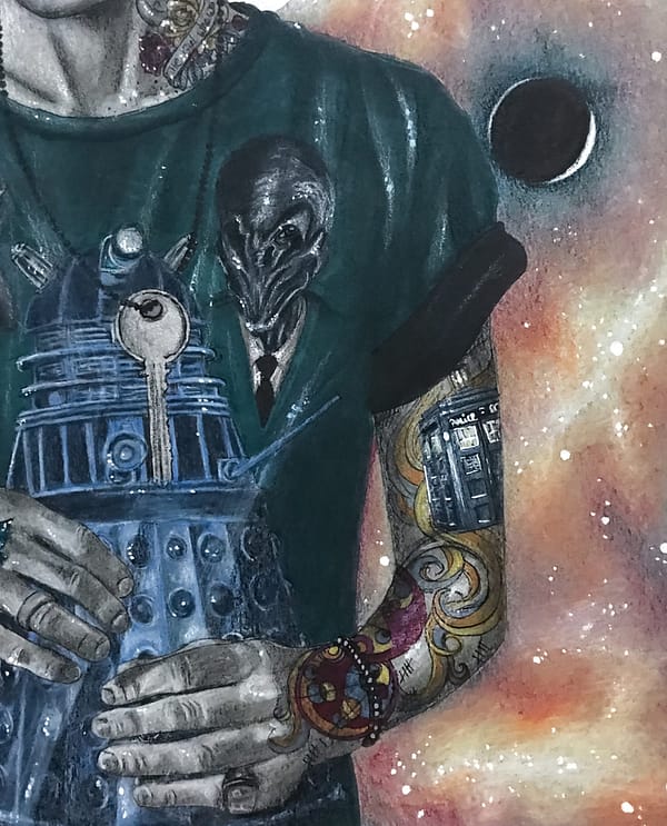 Galaxies and tattoos are cool - Illustration - Doctor Who