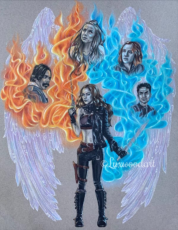 The end of times - Mixed media illustration on paper - Wynonna Earp fanart