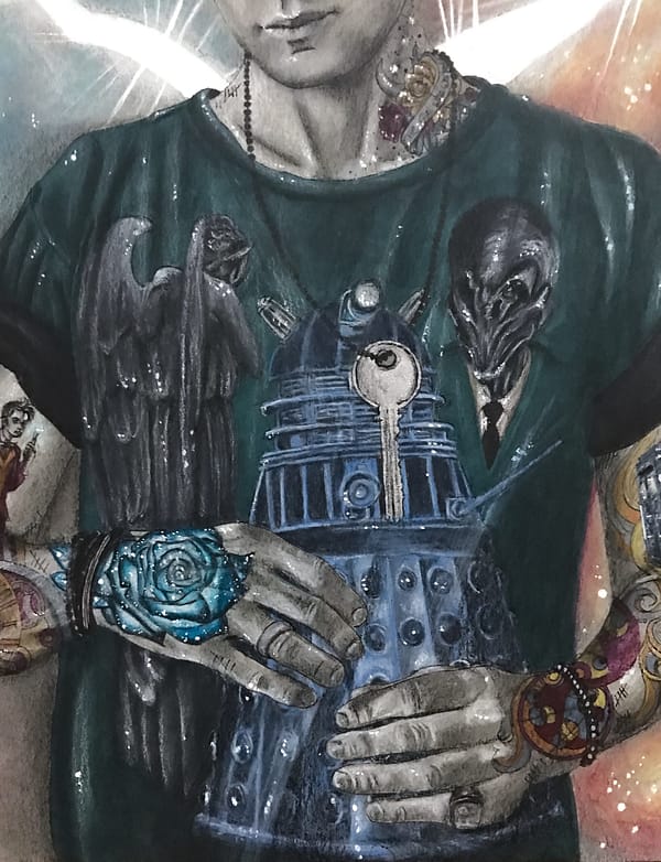 Galaxies and tattoos are cool - Illustration - Doctor Who