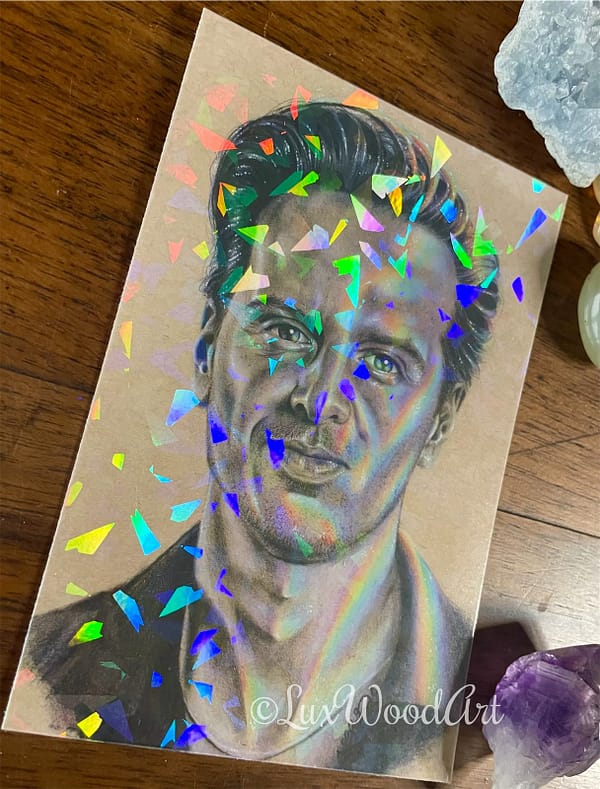 Rainbow Andrew Scott card - holographic collectible cards
