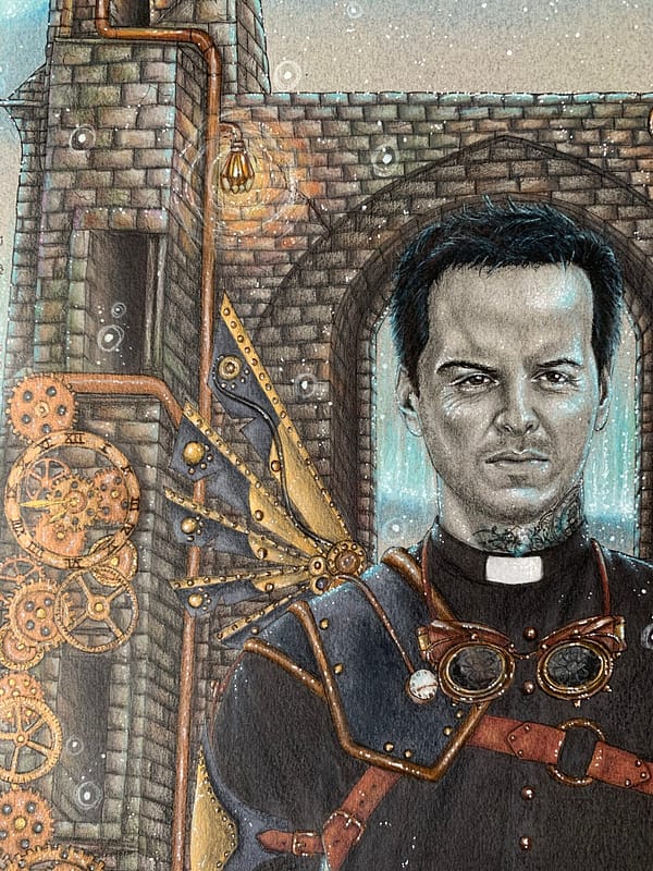 The Steampunk priest - Commission - Andrew Scott fanart