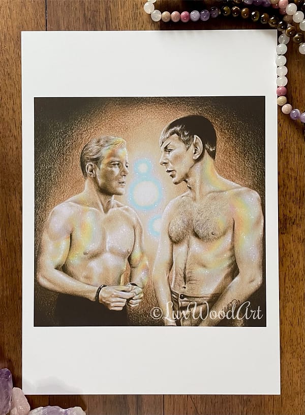 Kirk and Spock firefly print - WM - Lux Wood Art