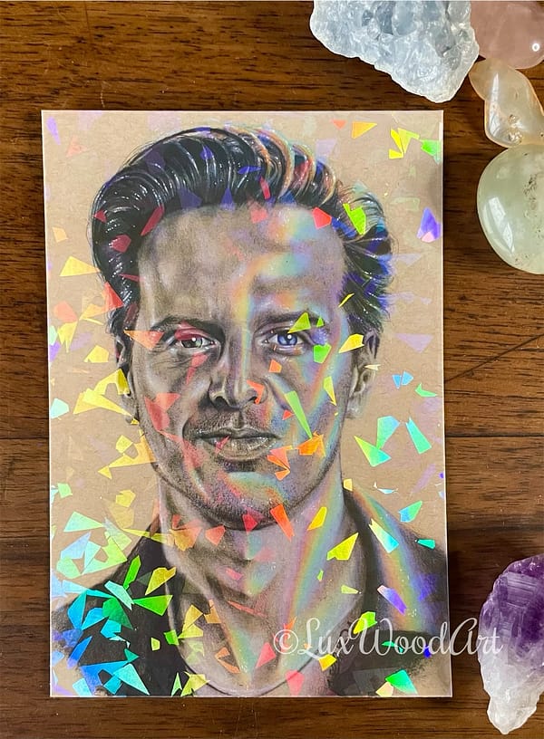 Rainbow Andrew Scott card - holographic collectible cards
