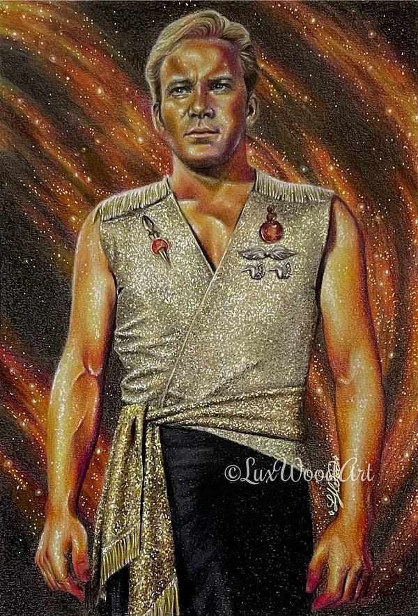 James Kirk galaxy portrait 3 - Mirror universe TOS fanart